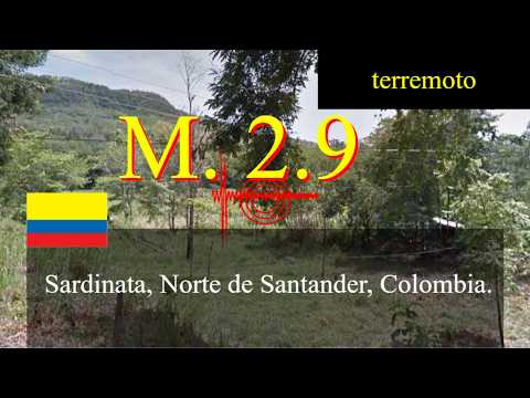 😱🚨Últimas noticias: Sismo de magnitud 2.9 sacude Sardinata, Norte de Santander, Colombia.!