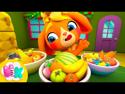 J’aime bien manger 🍌🍎 Les fruits en chanson pour enfants | HeyKids en Français