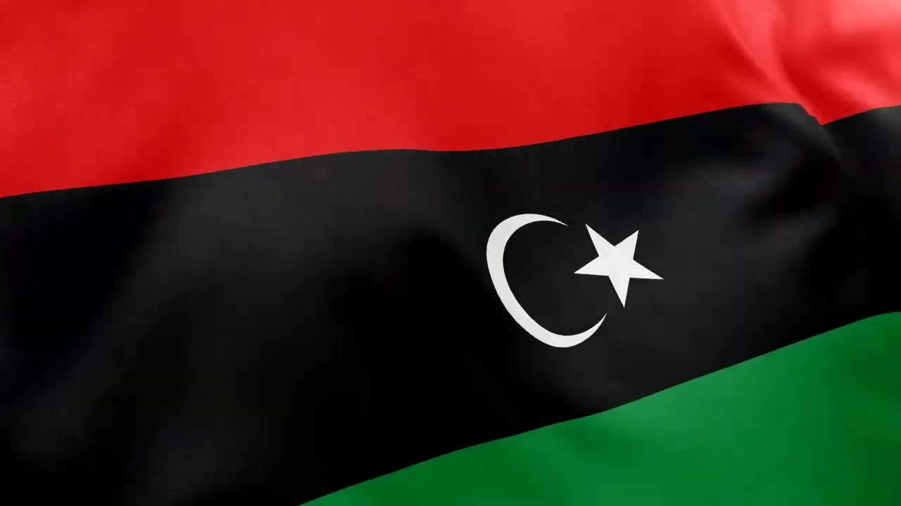 LIBYA - Waving Flag Loop 4K