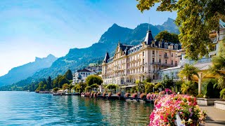 Most Scenic Village on Lake Lucerne 🇨🇭 4K Walking Tour┃Vitznau