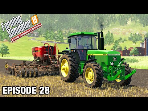 JOHN DEERE ON THE DRILL Alpine DLC Timelapse - FS19 Ep 28