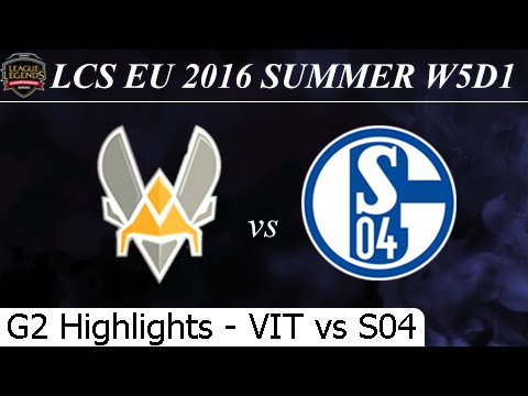 VIT vs S04 Game 2 Highlights 30/06/2016 - LCS EU Summer 2016 W5D1M3 Team Vitality vs Schalke 04