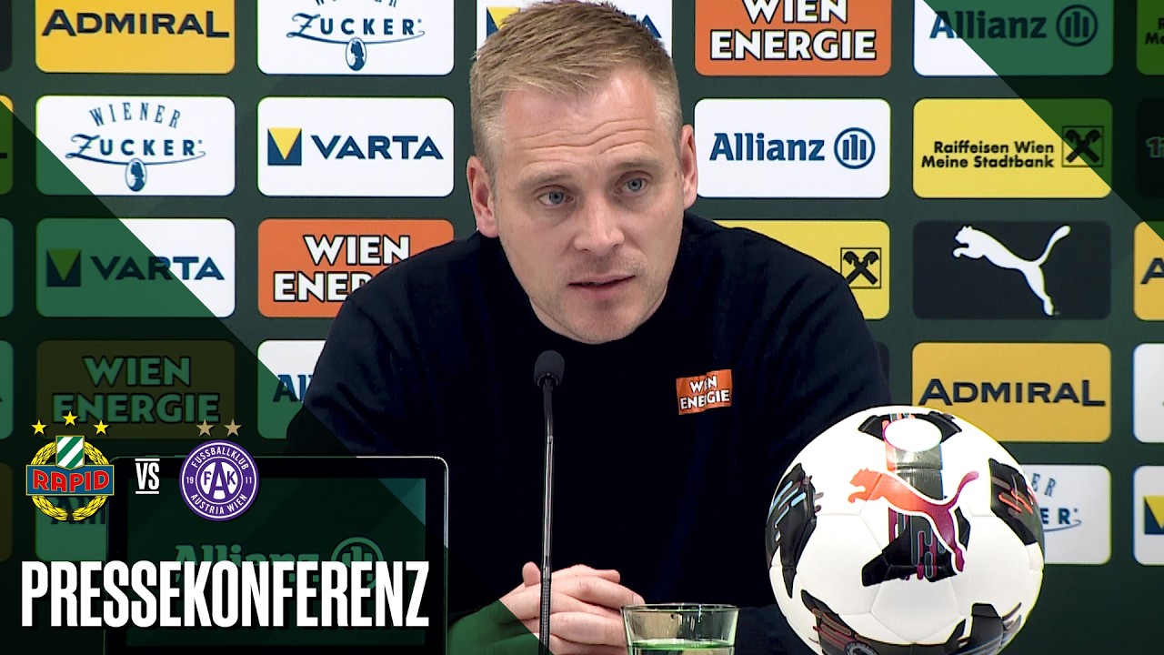 Pressekonferenz nach dem 350. Wiener Derby