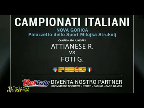 ATTIANESE vs FOTI -  Semifinale Campionato Italiano Biliardo Juniores 2016 Nova Gorica