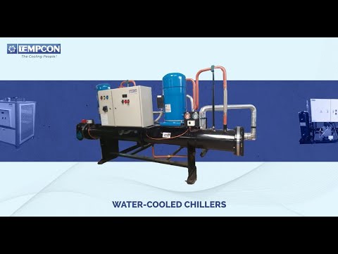 Tempcon regular water cooled screw chiller, for industrial u...