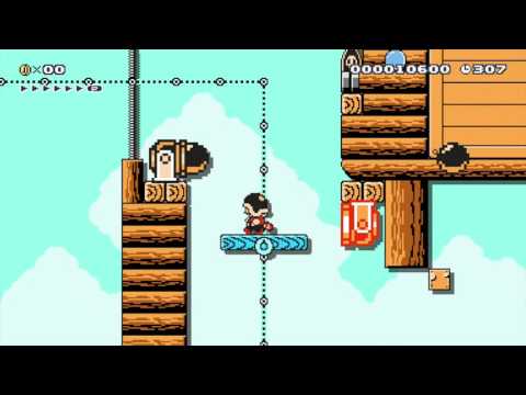 Super Mario Maker Levels: "Battlestation Cannons"