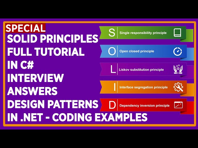 Solid Principles Full Tutorial In C# - Interview Answers - Design Patterns In .NET - Coding Examples