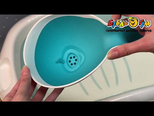 Ковшик для ванны ROXYKIDS FLIPPER мятный с лейкой - видео