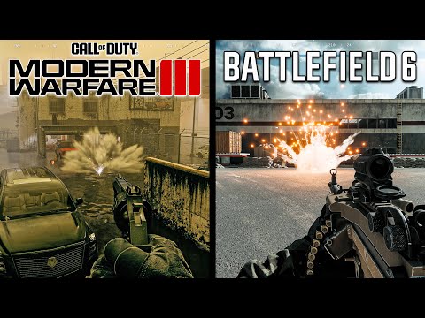 Battlefield 6 vs Call of Duty Modern Warfare 3 - Physics and Details Comparison