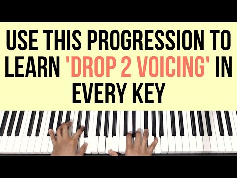 Learn 'Drop 2 Voicings' in EVERY KEY With This Progression | Piano Tutorial