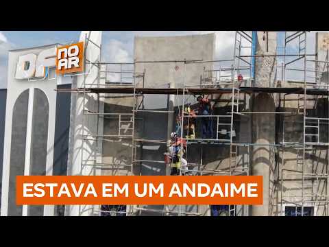 Homem passa mal no trabalho e é resgatado por bombeiros em prédio de Luziânia (GO) | DF no Ar