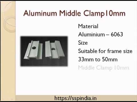 Shreeji engineering aluminium panel mounting middle clamp, p...