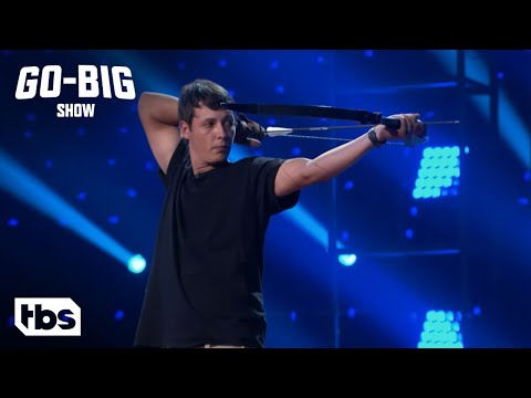 Go Big Show: Contestant Displays Archery Trick Shots (Clip) | TBS