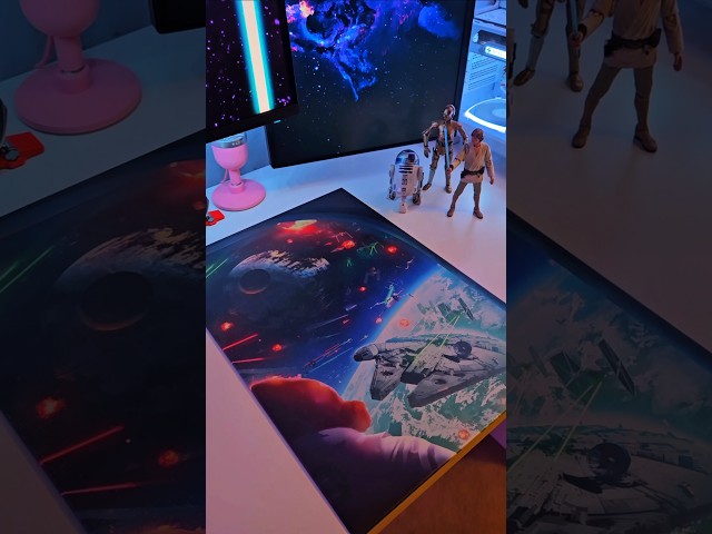 Vídeo relacionado con Displate Póster metálico Star Wars Retro Pop Vader Decoración de pared para dormitorio, montaje magnético, 32 x 45 cm