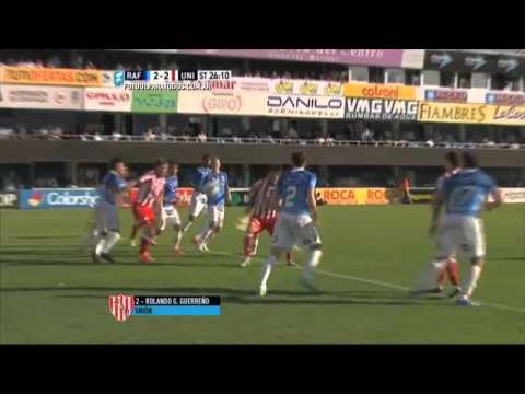 Gol de Guerreño. Rafaela 2 - Unión 2. Fecha 26. Primera División 2015. FPT.