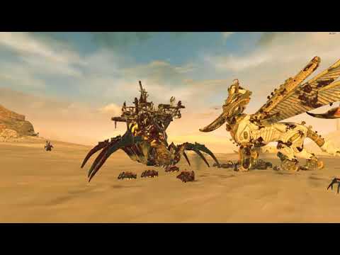 The Sphinx of Usekph VS The Arachnarok Spider - Tomb Kings - Total War: Warhammer 2