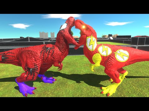 SPIDER-MAN T REX DEATHRUN - Animal Revolt Battle Simulator