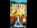 Opening To Recess School S Out UK VHS 2001