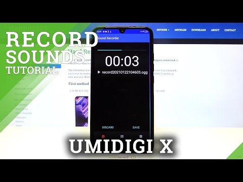 How to Record Sounds with Umidigi X – Operate Voice Recorder
