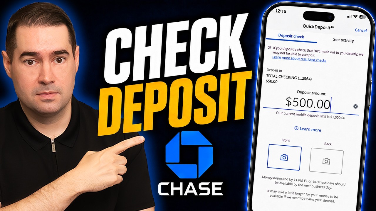 How to Deposit a Check on Chase App (Chase QuickDeposit)