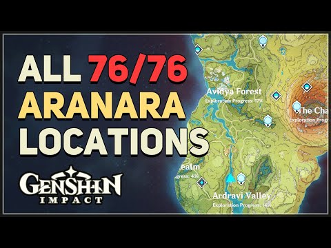 All 76 Aranara Locations Genshin Impact