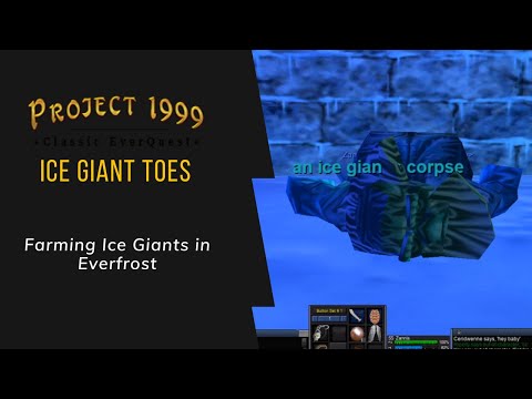 Everquest P99: Druid Farming - Ice Giant Toes and Really Good Plat!