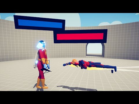 Captain Marvel vs All Heroes ► Totally Accurate Battle Simulator TABS #14