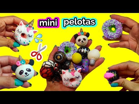 Cortando mini pelotitas antiestres Video