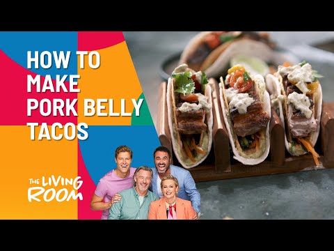 How To Make Pork Belly Double Tacos With Baja Sauce | The Living Room | Channel 10