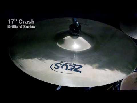 Zeus Cymbals - 17" Crash - Brilliant Series