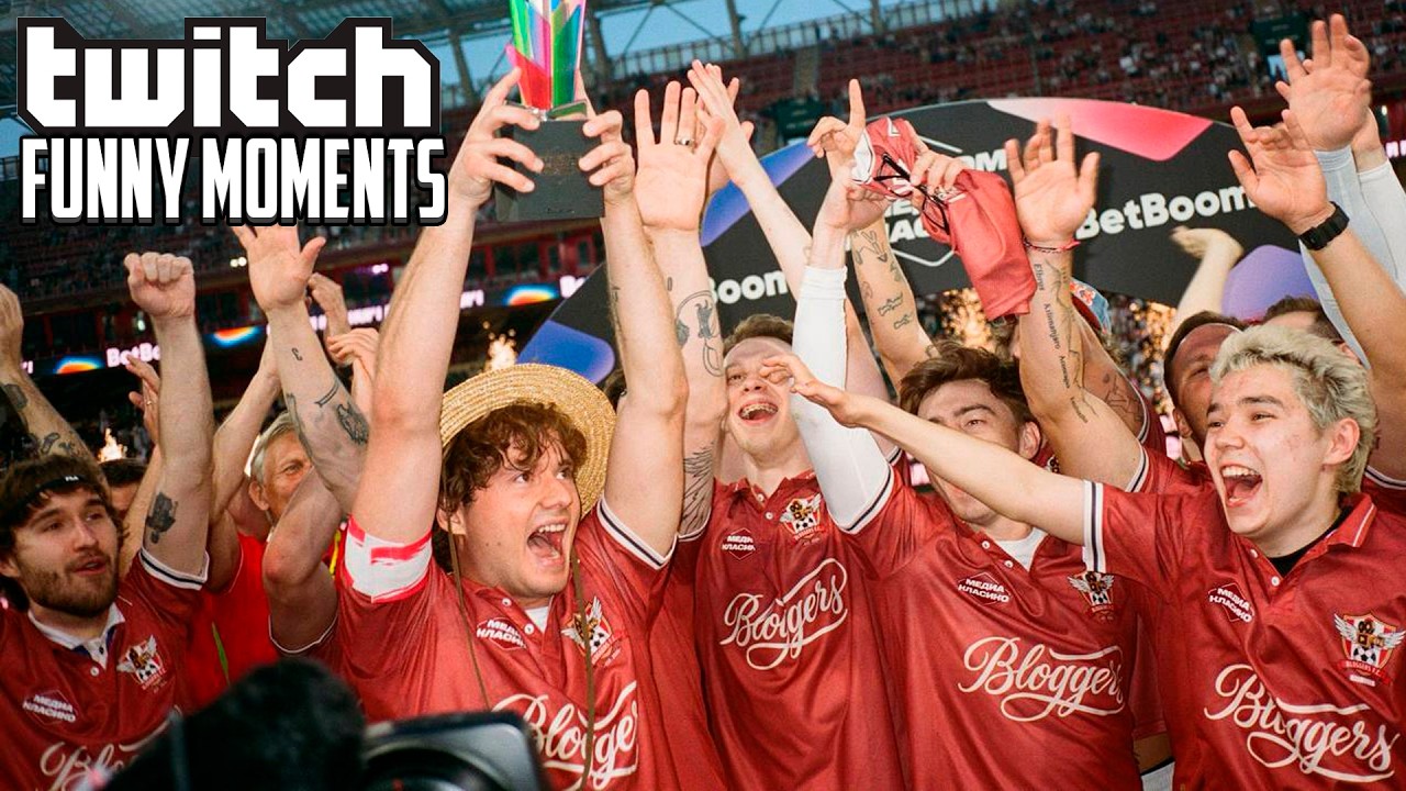 Топ Моменты с Twitch | Стримеры против Блогеров - Медиа Футбол