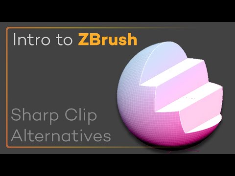 Intro to ZBrush 024 - Methods to get a sharp clip result, including live booleans!!