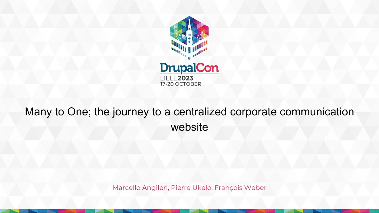 CLIENTS & INDUSTRY - Many to One; the journey to a centralized corporate communication website