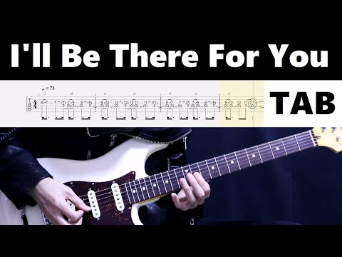 Bon Jovi - I'll Be There For You / guitar cover tab tutorial