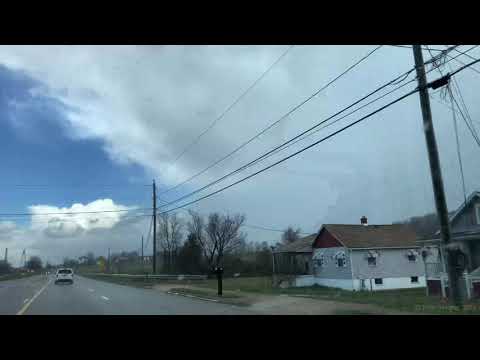 Intense Snow Squall Raw Footage - Waynesboro, Virginia 3/26/22