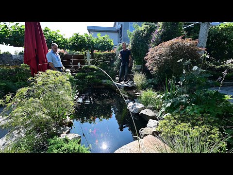 Modern Koi Blog #4737 - The 7,000 liter GRP prefabricated pond at Gartengestaltung Mitterhofer
