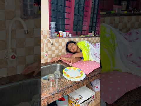 This is how, according to my husband, I am busy with household chores 😅 Do you also?😜#vivekveena