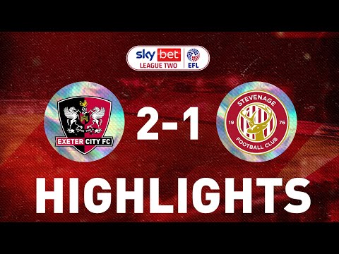HIGHLIGHTS: Exeter City 2 Stevenage 1 (26/3/22) EFL Sky Bet League Two