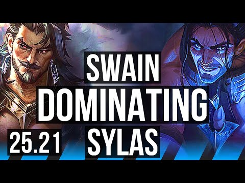SWAIN vs SYLAS (MID) | 800+ games, Dominating | EUW Master | 25.21