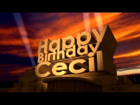 Happy Birthday Cecil