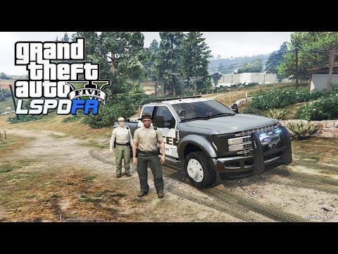 GTA 5 LSPDFR 0.4 MOD #094 (Real Life Mod) - COP PATROLLING IN THE HILLS WITH FORD MONSTER TRUCK!!!
