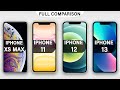IPhone XS Max Vs IPhone 11 Vs IPhone 12 Vs IPhone 13 Full Review In 2025