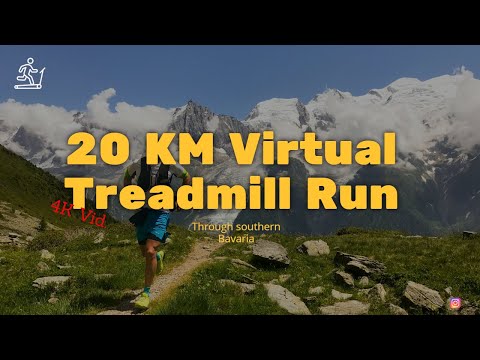 Treadmill Virtual Run 4K | Trail Southern Bavaria, Germany | 20,9KM GoPro