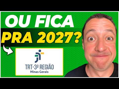 Concurso TRT MG: vai mesmo sair um NOVO EDITAL em 2026?