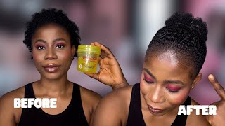 How to Use Eco Styler Gel on 4C Natural Hair I Defined Curls Tutorial