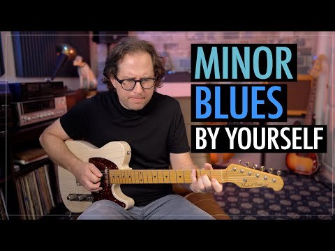 Minor Blues Jam - By Yourself on Guitar - Blues Guitar Tutorial - EP427