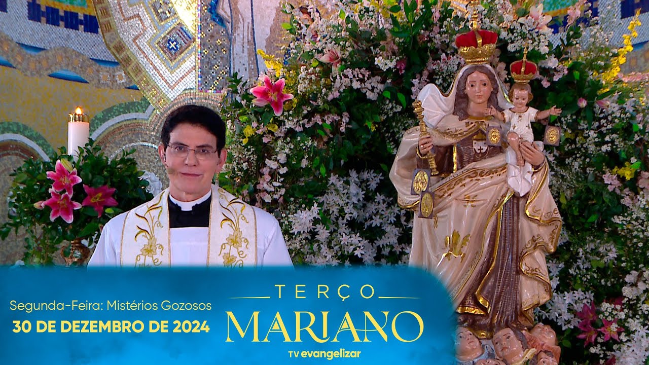 Segunda-Feira: Mistérios Gozosos | Terço Mariano com @PadreManzottiOficial  | 30/12/24