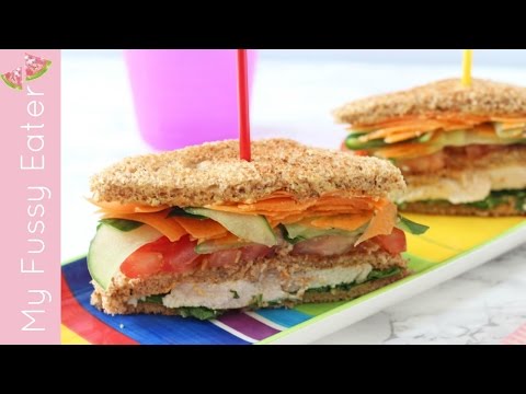 Healthy Club Sandwich for Kids | Lunchbox Recipe