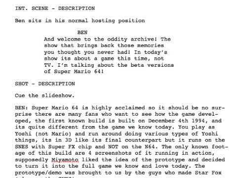 Oddity Archive episode 88.5 (Every copy of Super Mario 64 is personalized)