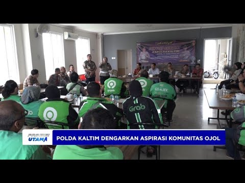 POLDA KALTIM DENGARKAN ASPIRASI KOMUNITAS OJOL DI BALIKPAPAN